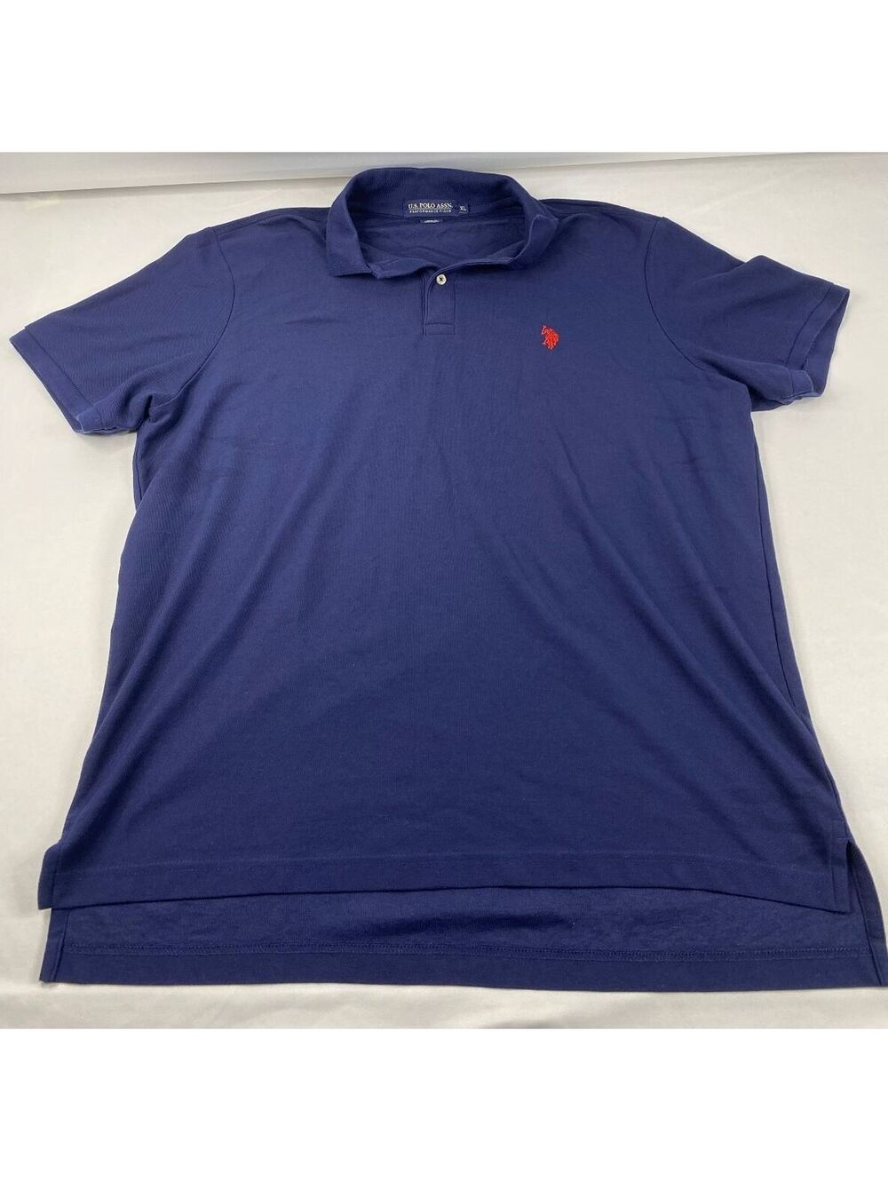 U.S. Polo Assn blue performance polo shirt size XL